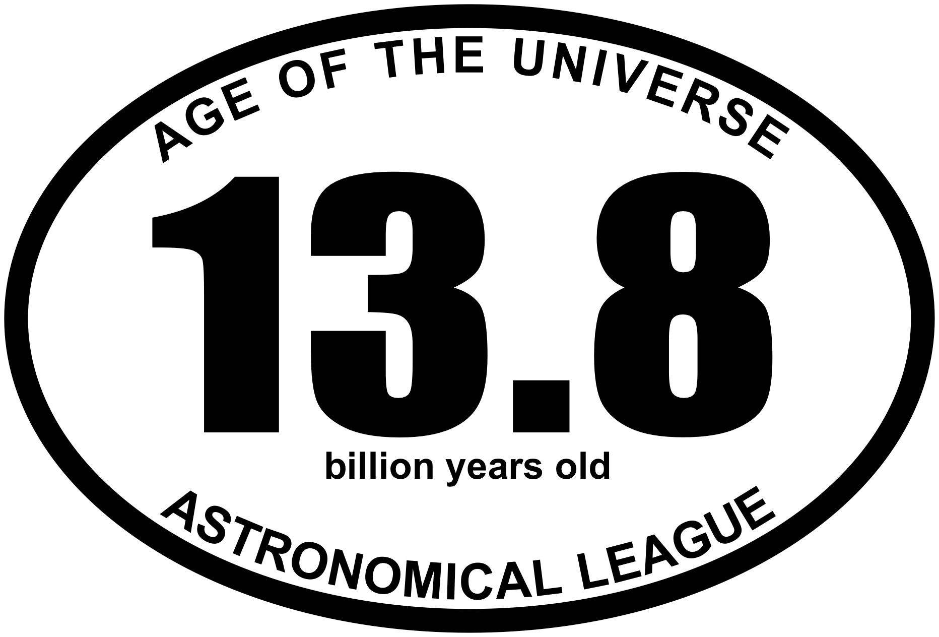 13.8 BY Age of the Universe Oval